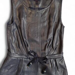 Escada Metallic Gold Sleeveless Top